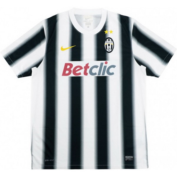 Camiseta Juventus 1ª Retro 2011 2012 Negro Blanco